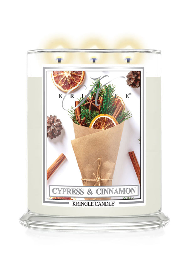 Cypress & Cinnamon Large 3-Wick