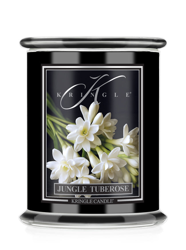 Kringle Candle with Jungle Tuberose design on a white background
