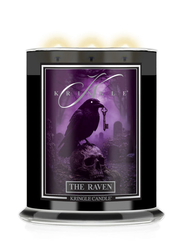 The Raven by Kringle Candle for Halloween on a white background