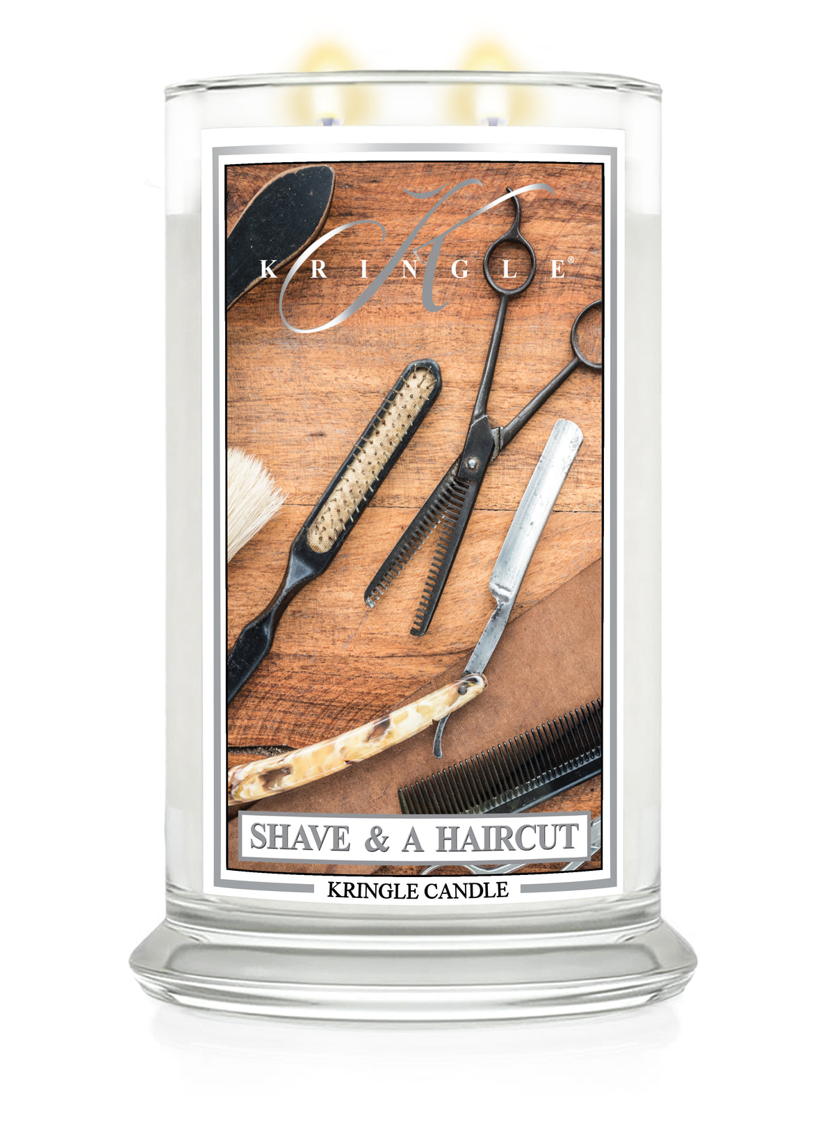 Shave & A Haircut Large 2-wick