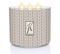 Knit Sweaters Scented lit 3-wick Candle - Kringle Candle