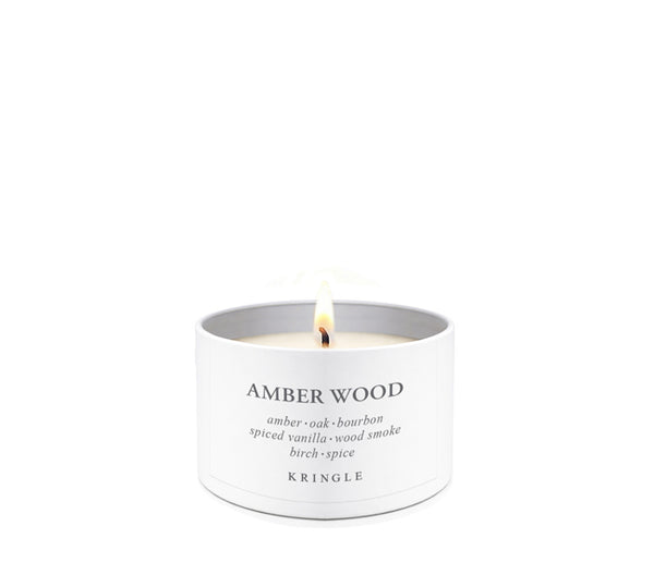 Amber Wood | Single-Wick Tin (3.3oz)