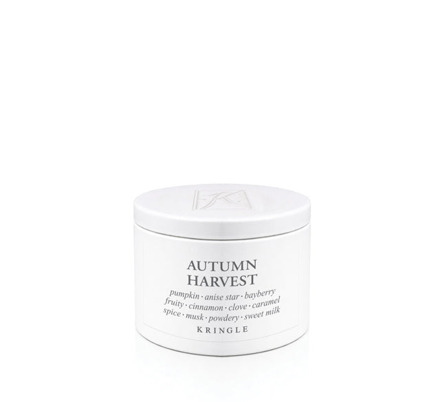 Kringle Candle Autumn Harvest candle on a white background