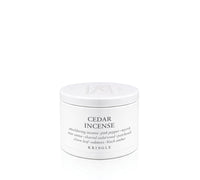 Kringle Candle Cedar Incense jar on a white background
