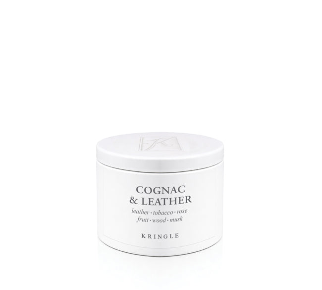 Cognac & Leather | Single-Wick Tin (3.3oz)