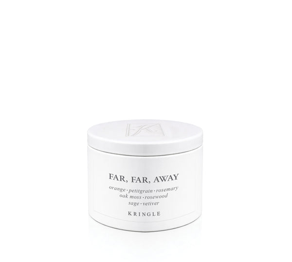 Far, Far Away Fragrance in a White Mini Candle Tin by Kringle Candle