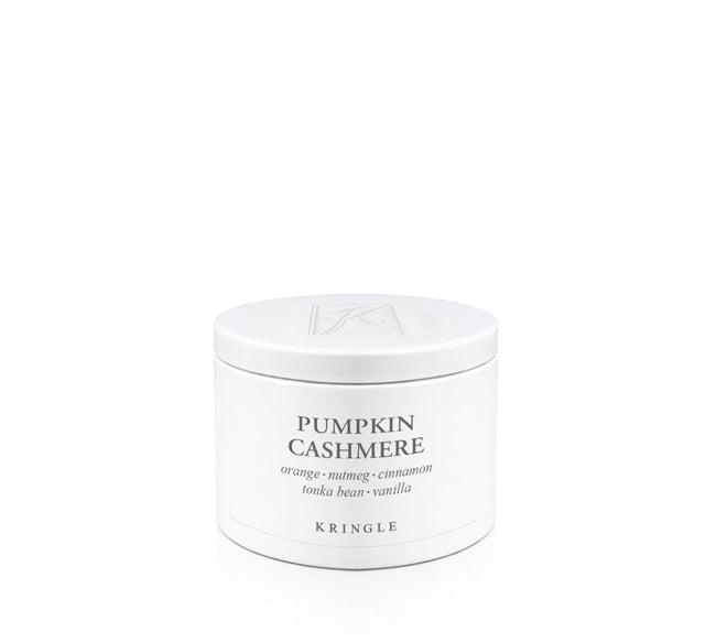 White container of Kringle Pumpkin Cashmere on a white background