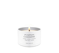 Kringle Candle Company pumpkin cashmere candle on a white background