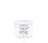 Kringle Candle small tin labeled 'Red, White & Blue' on a white background