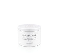 White candle tin labeled 'Spiced Apple' by Kringle on a white background