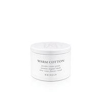 Kringle Candle tin labeled 'Warm Cotton' on a white background