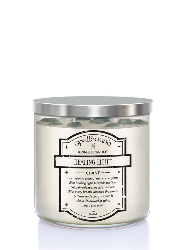 Healing Light Candle with a metallic lid 