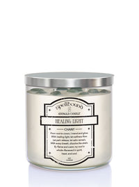 Healing Light Candle with a metallic lid 