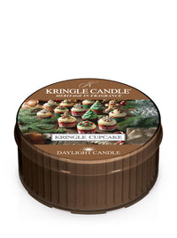 Kringle Candle Daylight Candle in Kringle Cupcake flavor on a white background