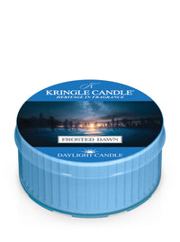 Kringle Candle Frosted Dawn daylight candle in Frosted Dawn on a white background