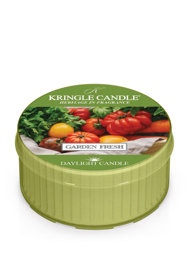 Green Kringle Candle tin labeled 