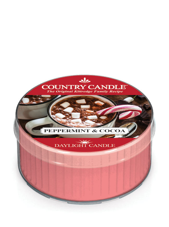 Peppermint & Cocoa DayLight Candle