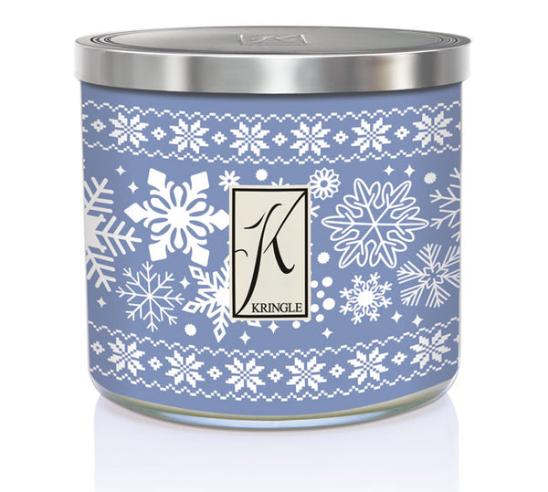 Blankets & Snowflakes 3-Wick Candle - Kringle Candle Company