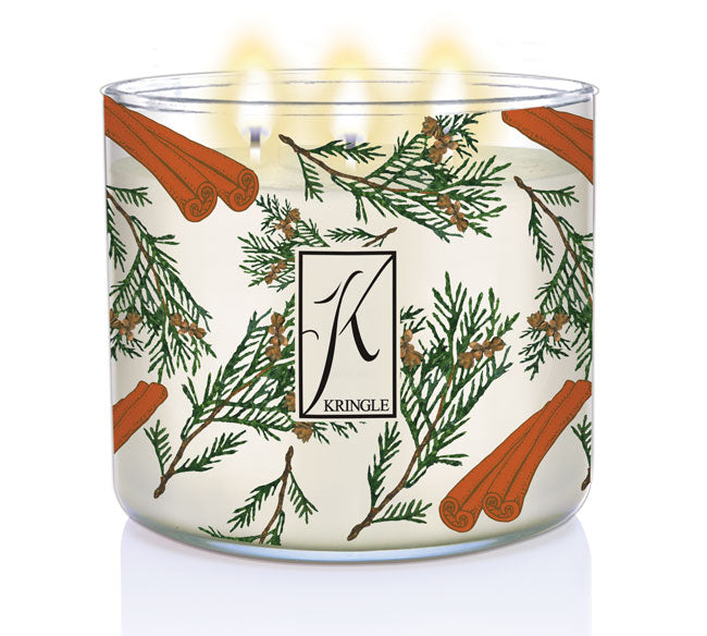 Cypress & Cinnamon 3-Wick Candle - Kringle Candle Company