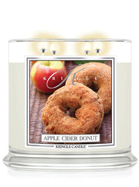 Apple Cider Donut Scented 4-wick Lit Candle