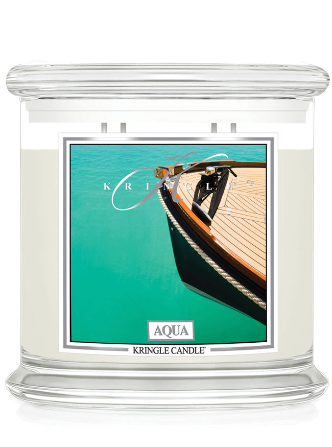 Aqua Scented Extra Large 4-wick Candle - Kringle Candle Store