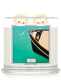 Aqua Scented Extra Large 4-wick Candle - Kringle Candle Store