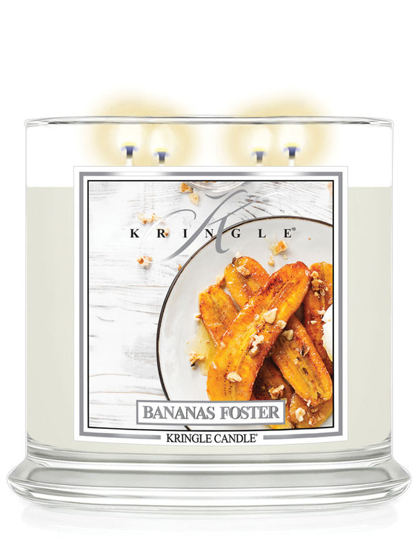 Bananas Foster Scented 4-wick Candle