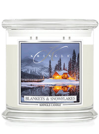 Blankets & Snowflakes scented 4-wick candle