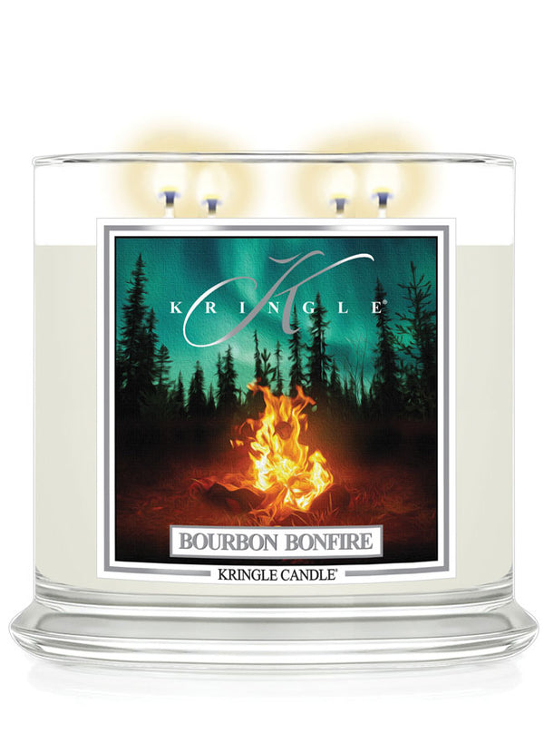 Bourbon Bonfire Scented 4-wick Candle