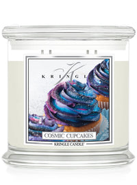 Kringle Candle with 'Cosmic Cupcakes' packaging on a white background