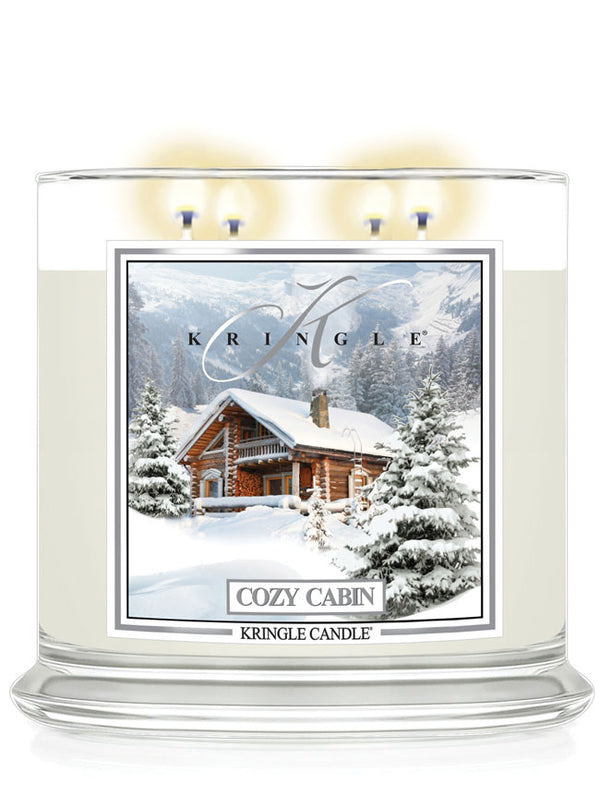 Cozy Cabin Scented 4-wick Candle Jar