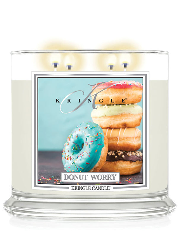 Kringle Candle Donut Worry 4-wick lit candle 