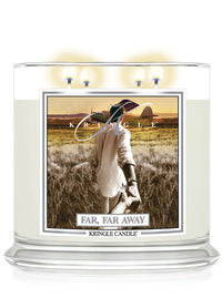 Kringle Candle Far Far Away Scented 4-wick lit candle