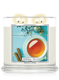 Kringle Candle Herbal Tea Scented Lit 4-wick candle 