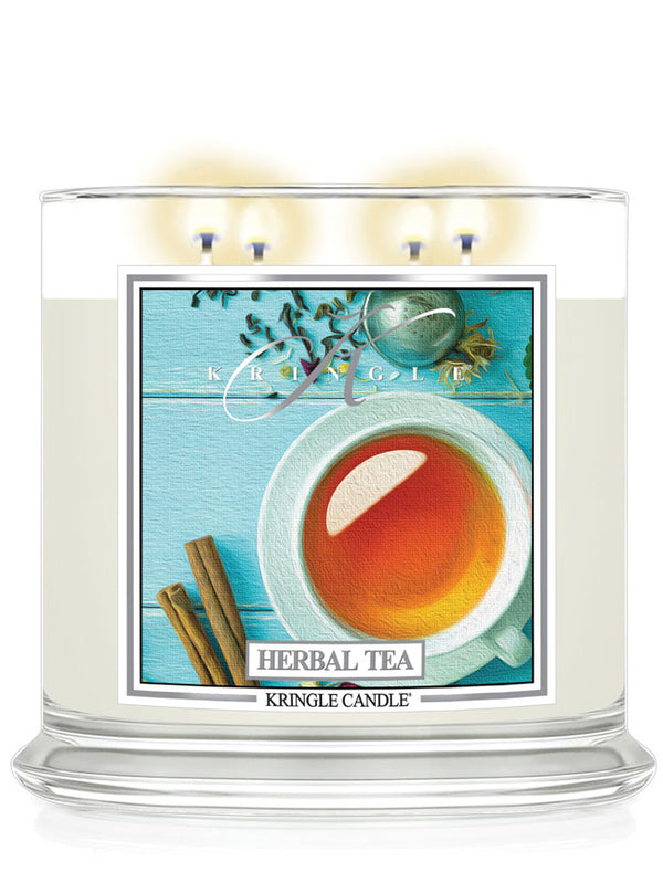 Kringle Candle Herbal Tea Scented 4-wick candle 