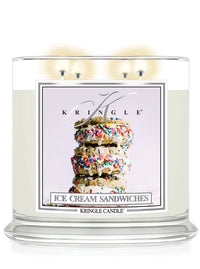 Ice Cream Sandwiches Scented lit 4-wick Candle