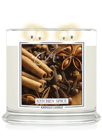 Kitchen Spice Scented 4-wick lit candle