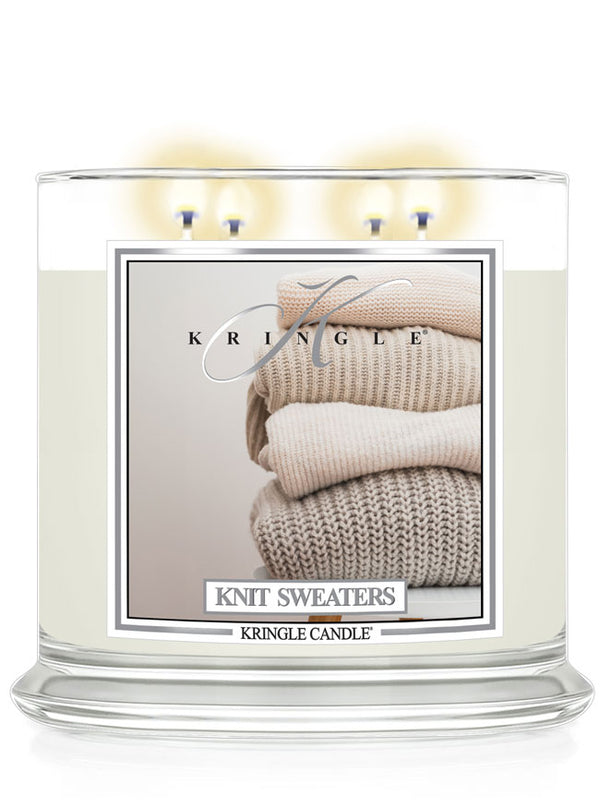 Knit Sweaters Scented Extra Large 4-wick Candle - Kringle Candle Store