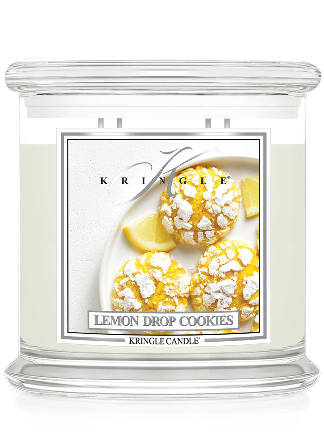 Kringle Candle with lemon drop cookies design on a white background