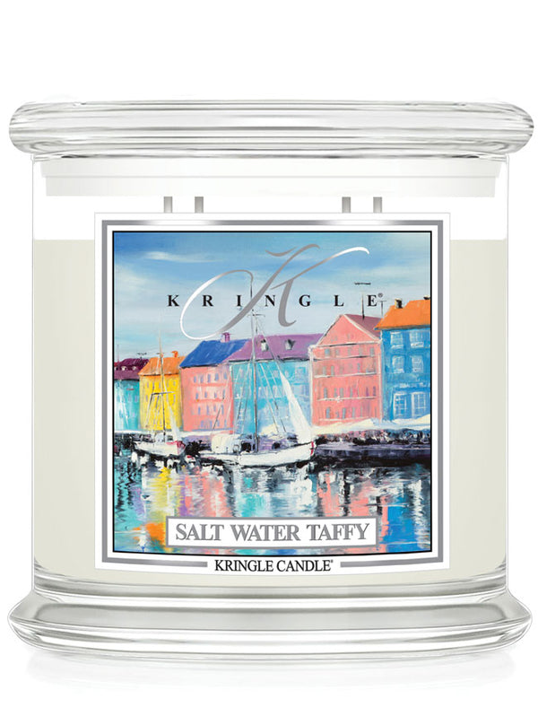 Salt Water Taffy scented 4-wick candle by Kringle Candle