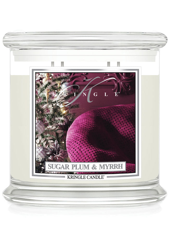 Sugar Plum & Myrrh scented 4-wick candle