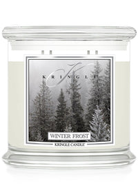 Kringle Candle with 'Winter Frost' label on a white background