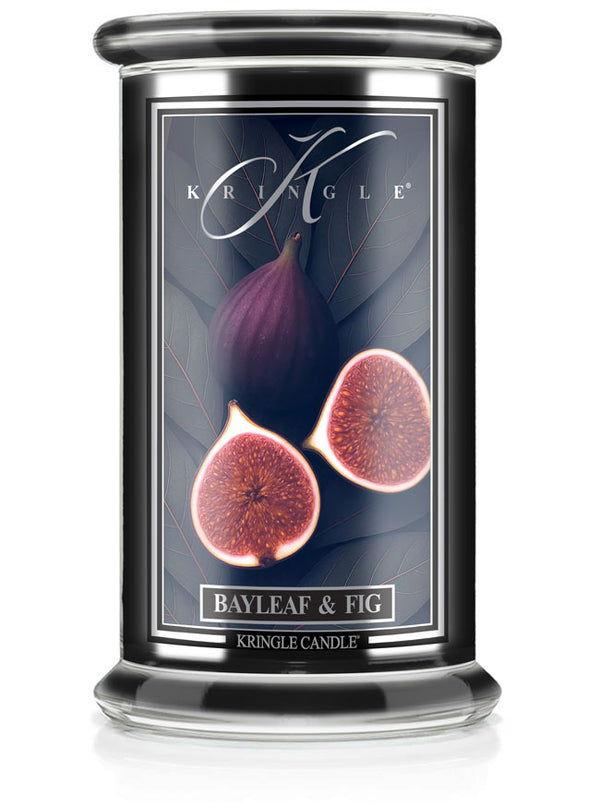Kringle Candle with Bayleaf & Fig design on a white background