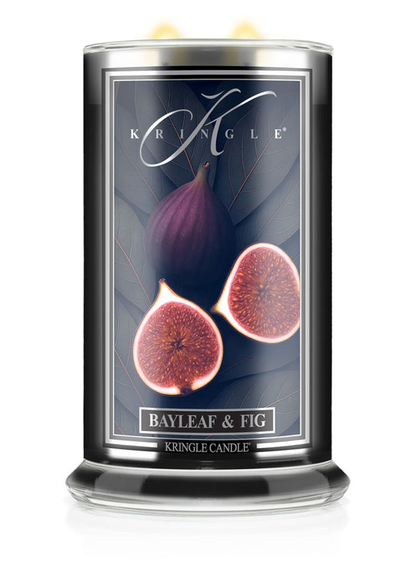 Kringle Candle with Bayleaf & Fig design on a white background