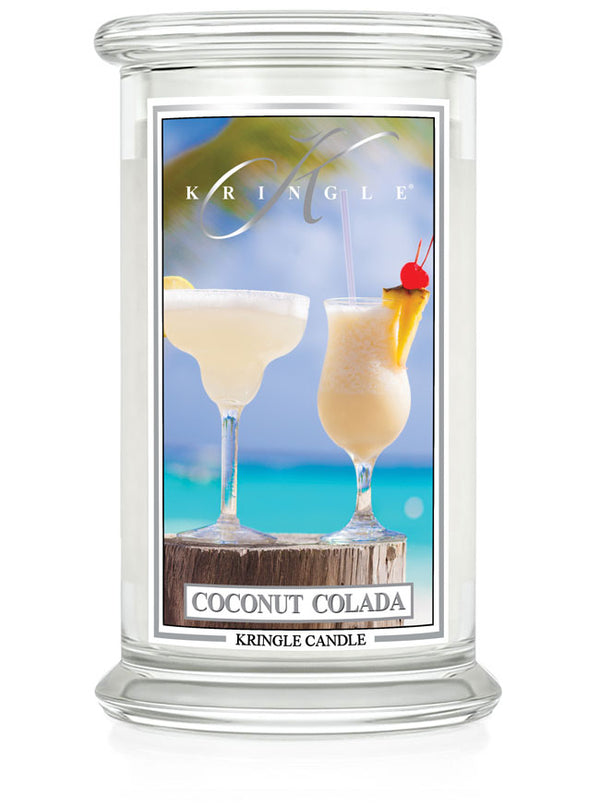 Kringle Candle with 'Cosmic Cupcakes' design on a white background