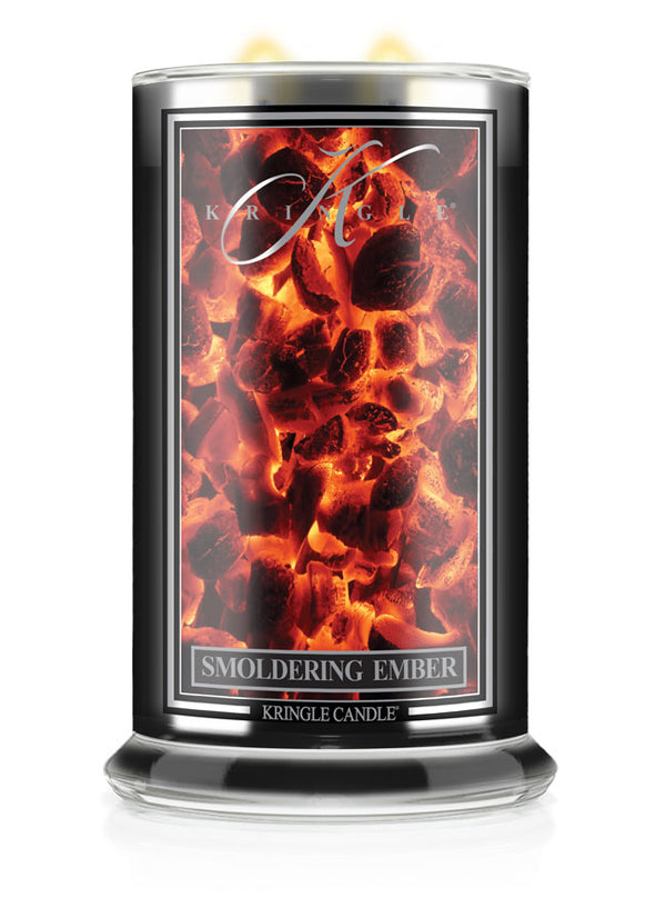 Kringle Candle Smoldering Ember candle on a white background