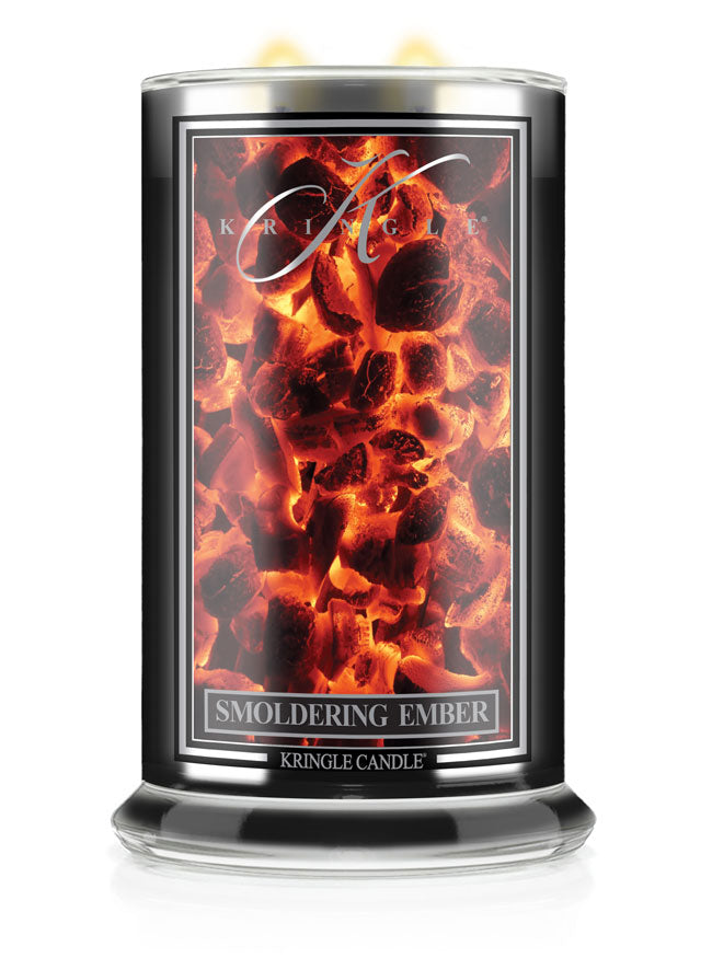 Kringle Candle Smoldering Ember candle on a white background