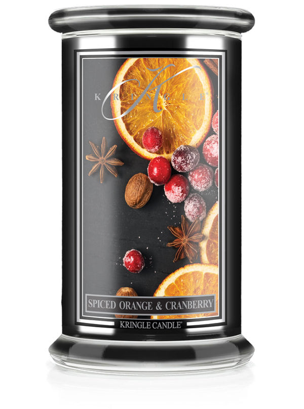 Large Spiced Orange & Cranberry Scented Reserve Collection Candle - Kringle Candle Company
