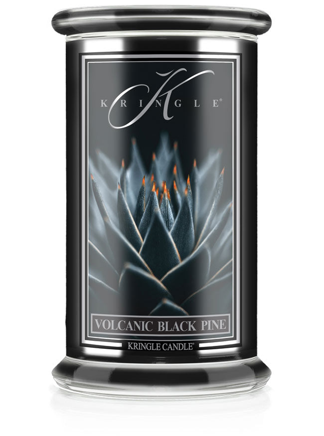 Large Volcanic Black Pine Scented Reserve Collection Candle - Kringle Candle Company