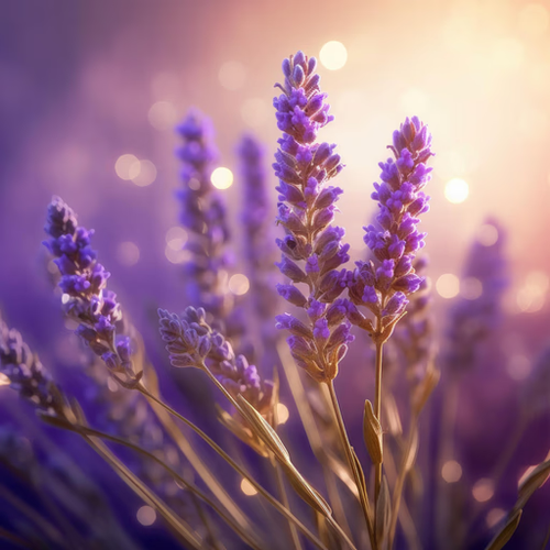 Close-up of lavender flowers with a soft focus background